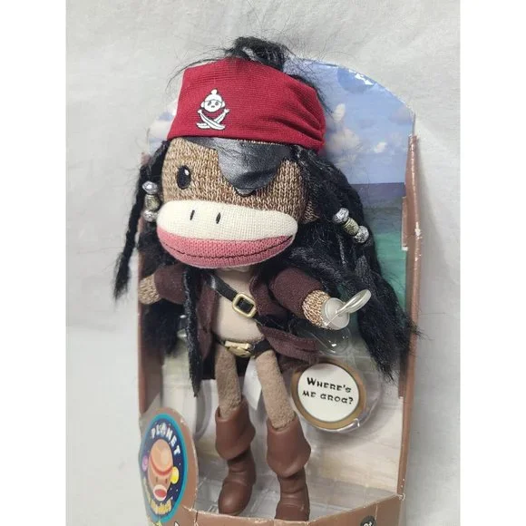 Planet Sock Monkey Long Sock Silver- NEW In Box- RARE - Picture 4 of 8